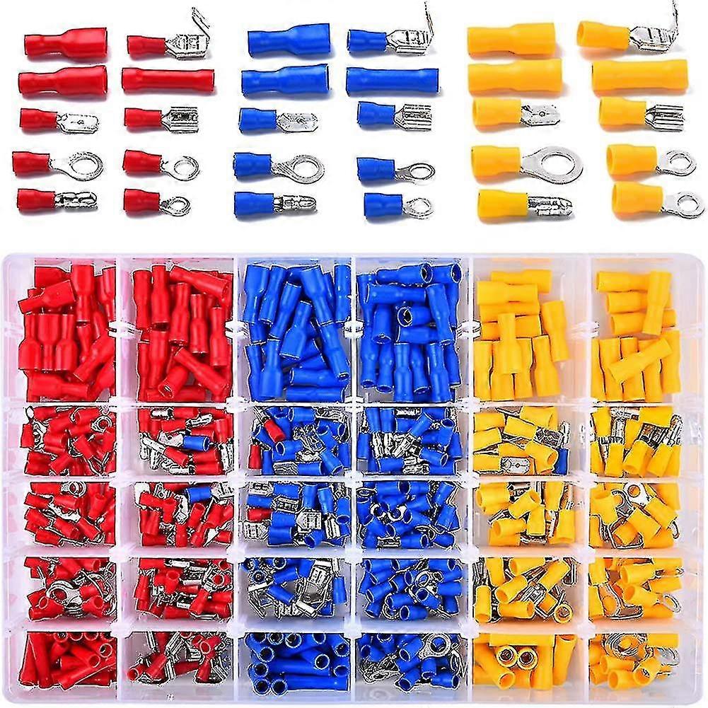 Terminais 480 peças. Plugues E Recipientes Planos Conectores de Crimpagem