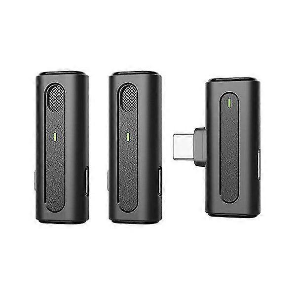 Wireless Type-C Lavalier Microphone 2.4GHz with Charging Case