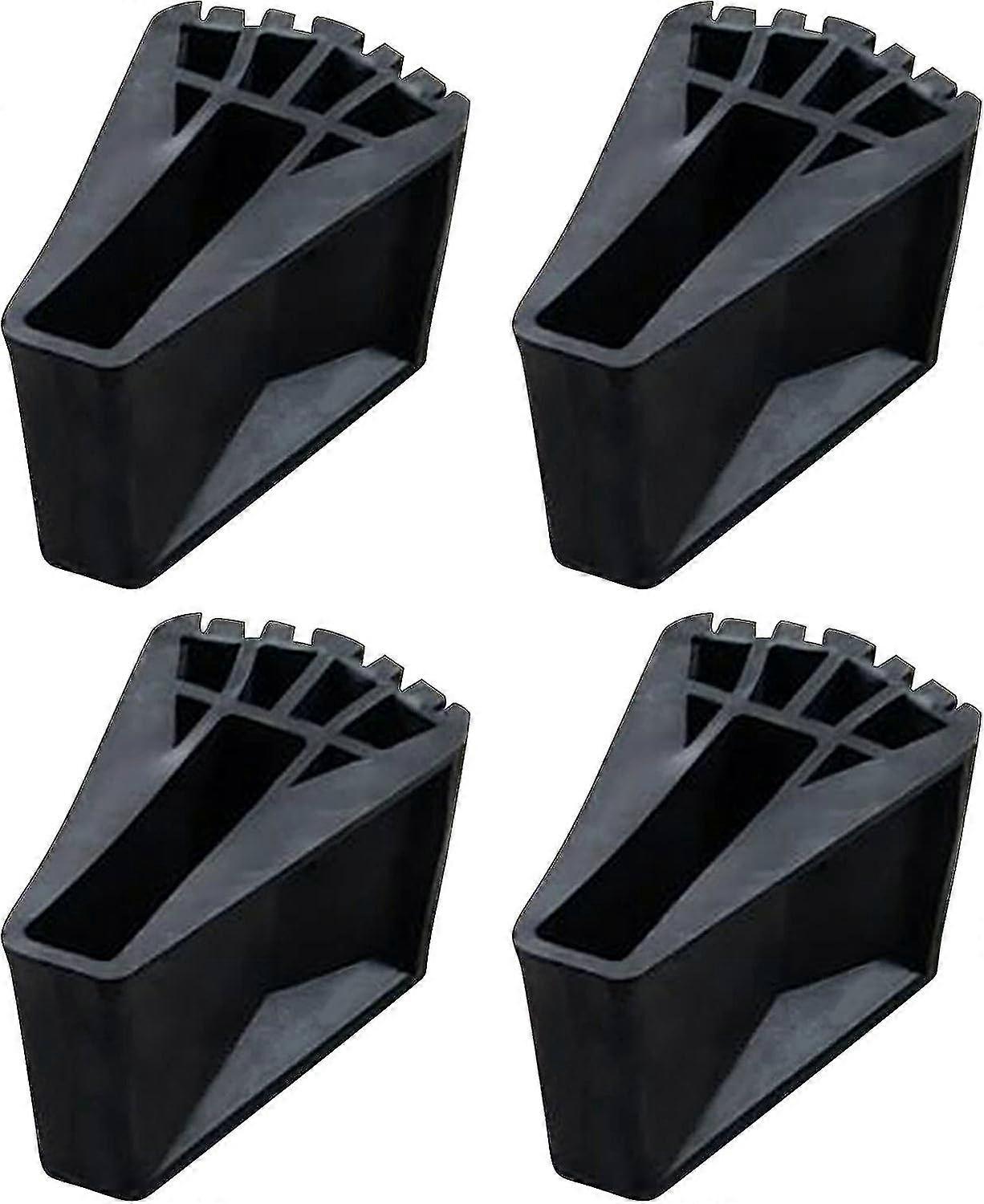 Step Ladder End Cap, Ladder Pad, 4 Pieces Tubesca, Made Of Rubber, Durable, Non-slip, Safer And More Secure, For Telescopic Ladders, Rafter Ladders (1