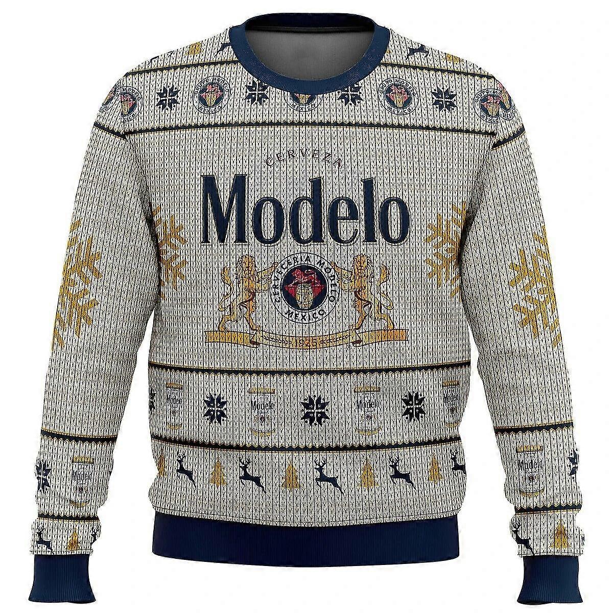 Modelo Bira Çirkin Noel Kazak Hediye Noel Baba Kazak Erkekler 3d Sweatshirt Ve Üst Sonbahar Ve Winte