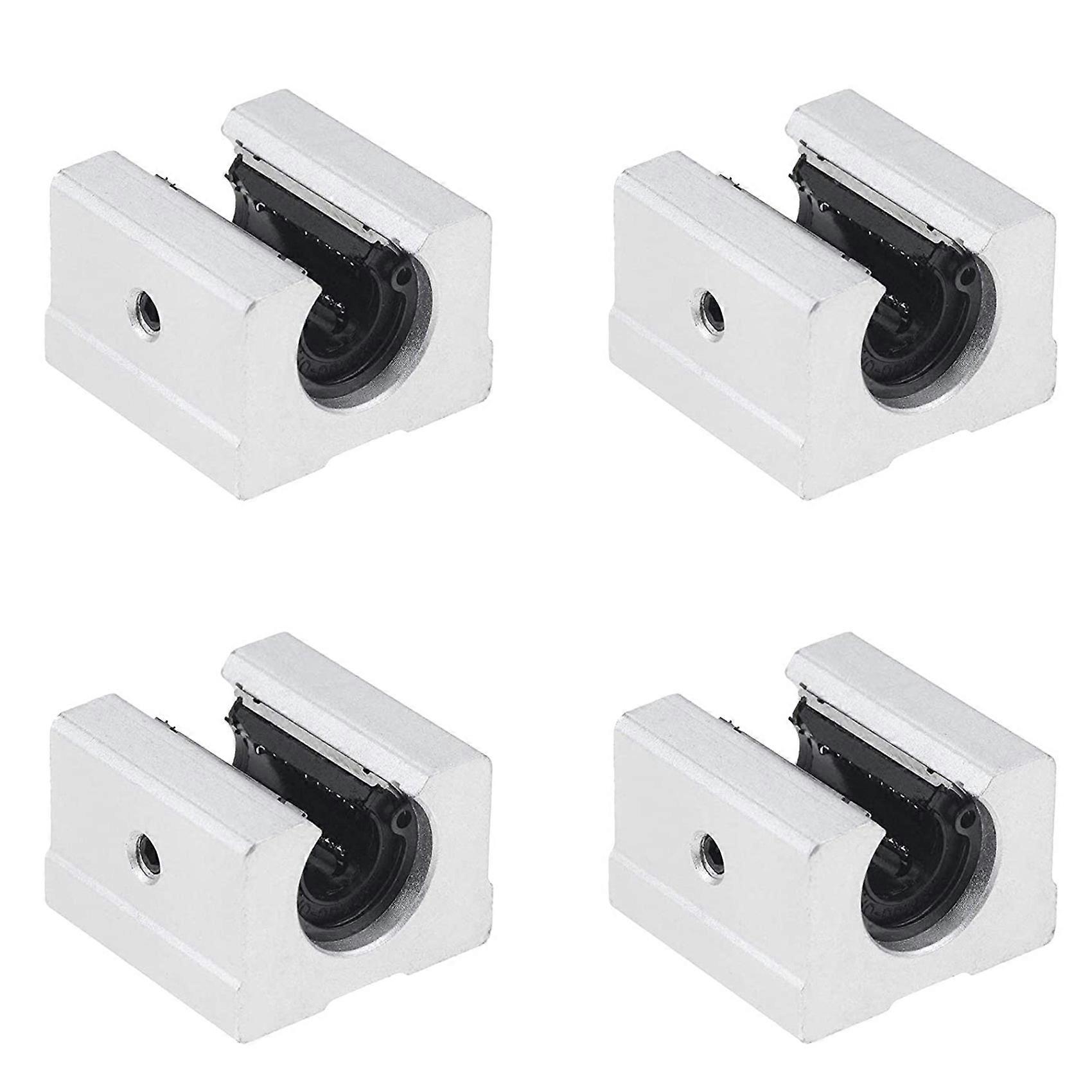 4PCS SBR16UU Linear Ball Bearing Slide Block for SBR16 Linear Rail Guide
