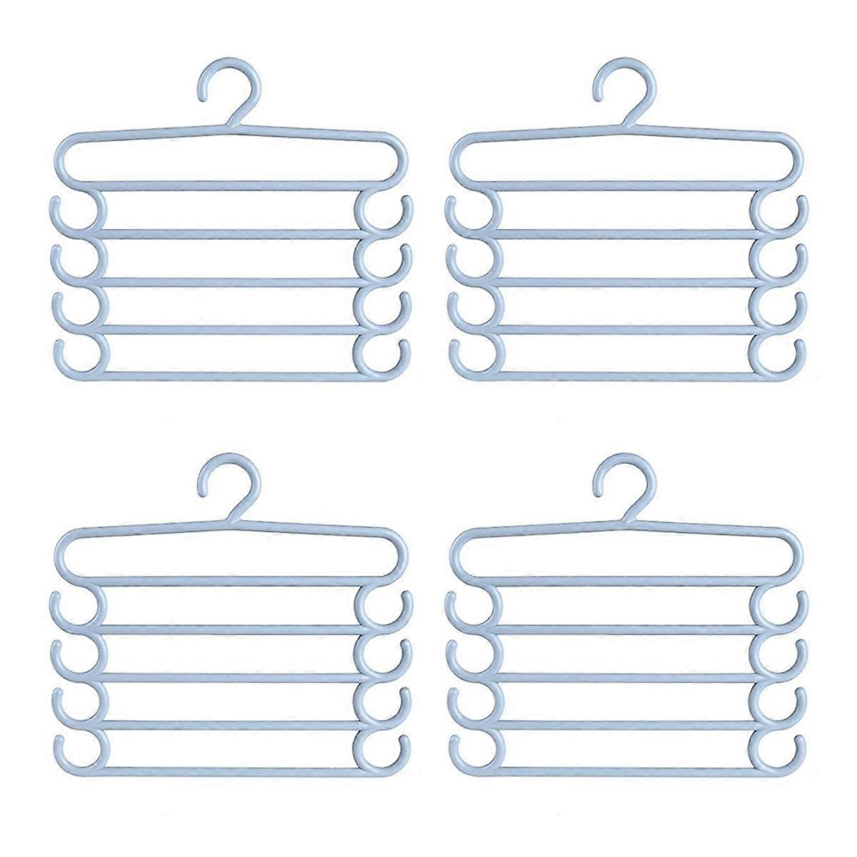 Pants Rack Multifunctional Household Saving Space Multi Layer Trousers Hanger Pants Closet Color Cl