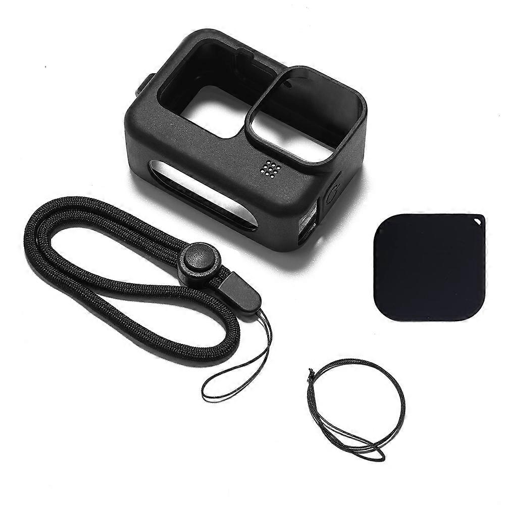 Silikonowe etui HONGDAK do GoPro Hero 11 10 9 osłona ekranu Szkło hartowane Osłona ekranu Ochronna dla akcesoriów Go Pro