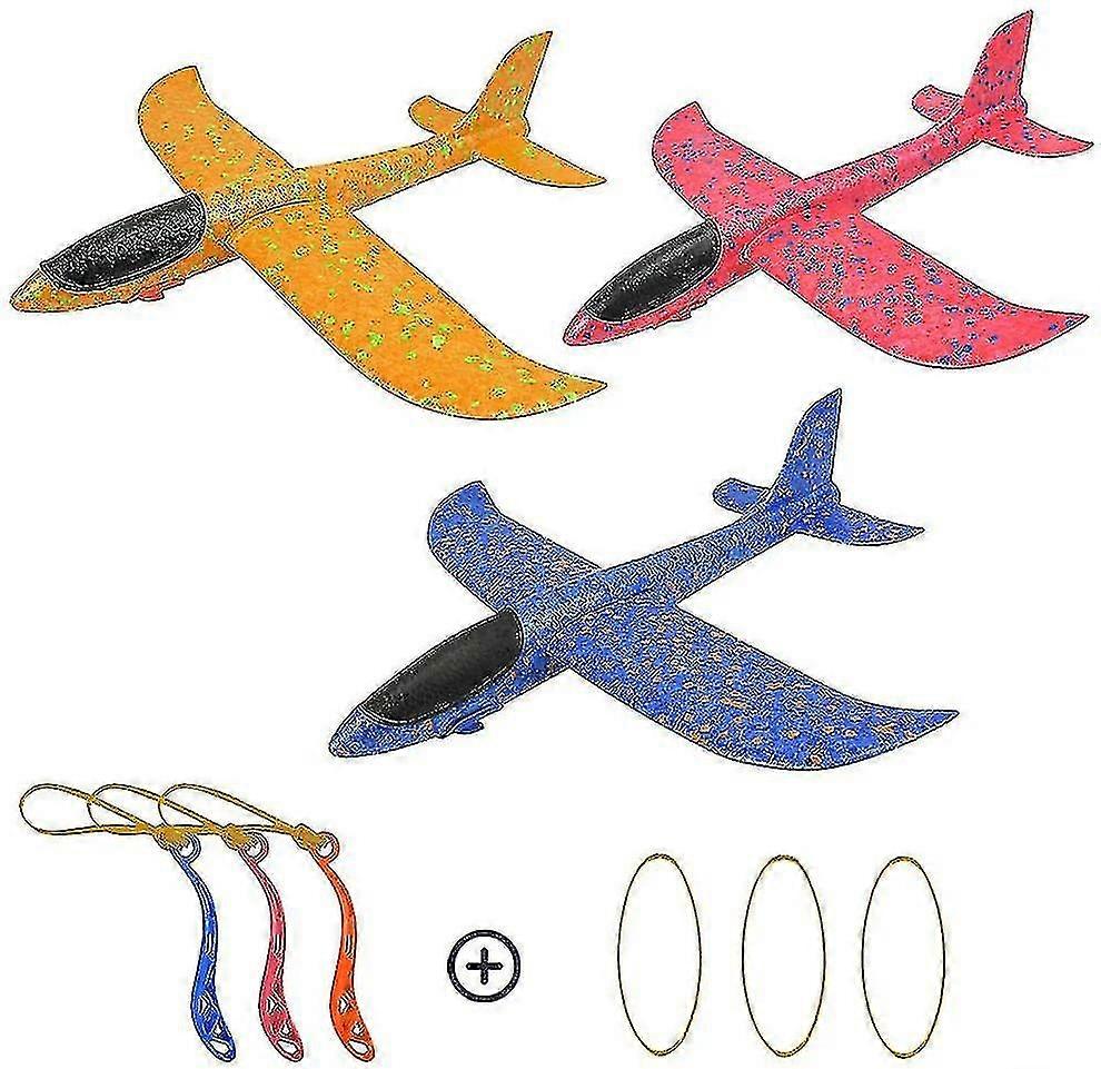 Foam Glider Planes For Kids, Throwing Foam Glider Plane, Hand Throwing Foam Aircraft, Manual Throwing Plane, Outdoor Hand-throwing Toy Plane, Polystyr
