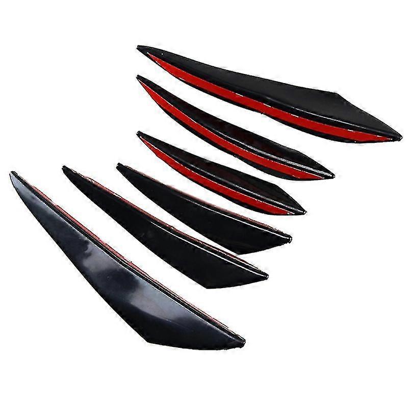 Universal Pvc Car Front Bumper Lip Protector Rear Diffuser Guard 6pcs