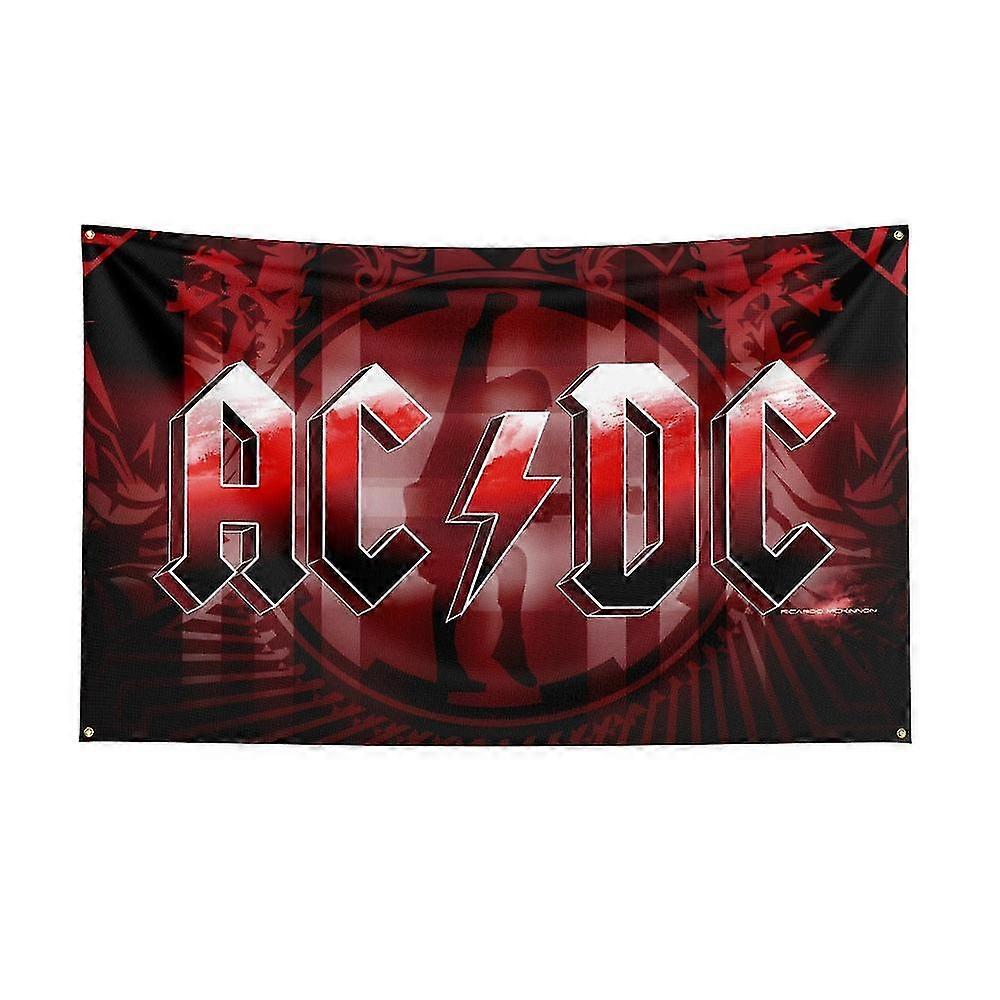 3x5ft Ac/dc Band Flag Polyester Digital Printing Music Memorabilia ...