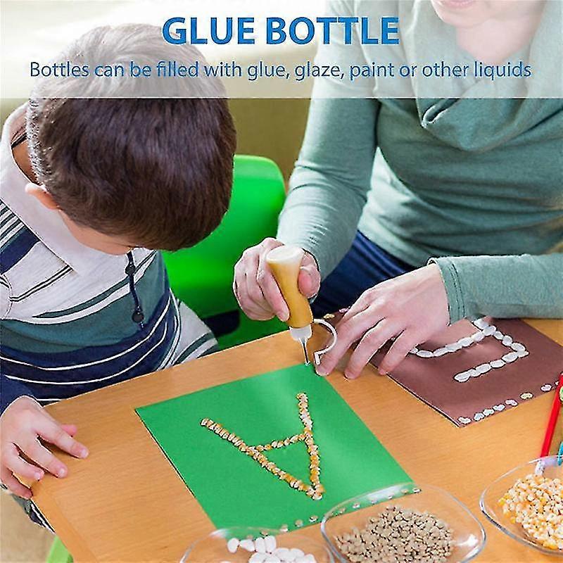 20 Pcs Precision Tip Applicator Bottle, Empty Applicator Glue Bottle For Small Gluing Projects, Paper Quilling Diy Craft, Acrylic Painting, 30ml /1 O