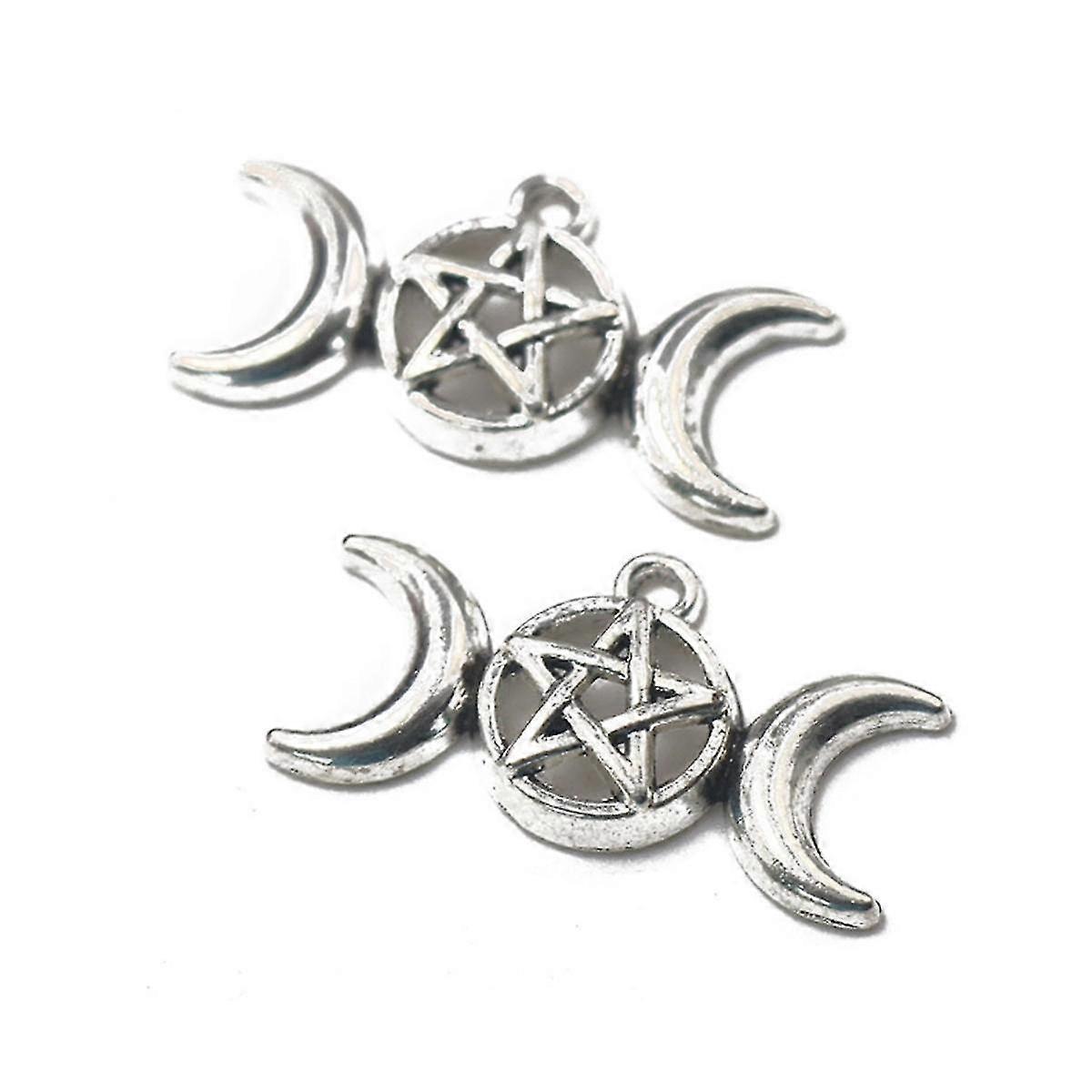 Diy Accessories -pointed Pendant Silver Accessories