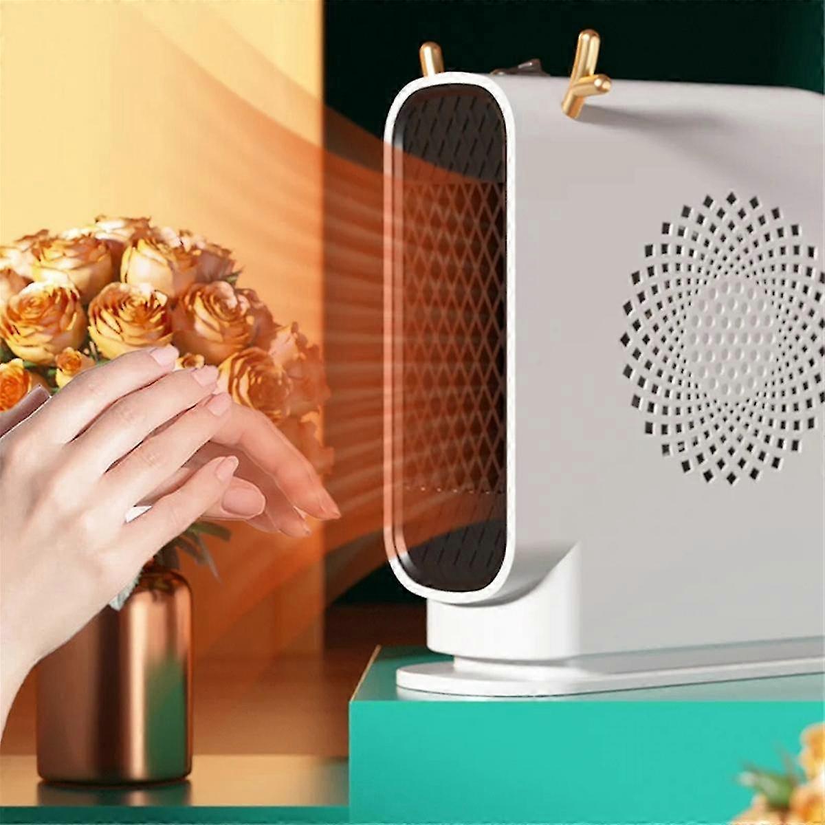 Electric Heater Fans Portable Desktop Low 500w Consumption Heating For Home Bedroom Warmer Machine For Winter Eu Plug A