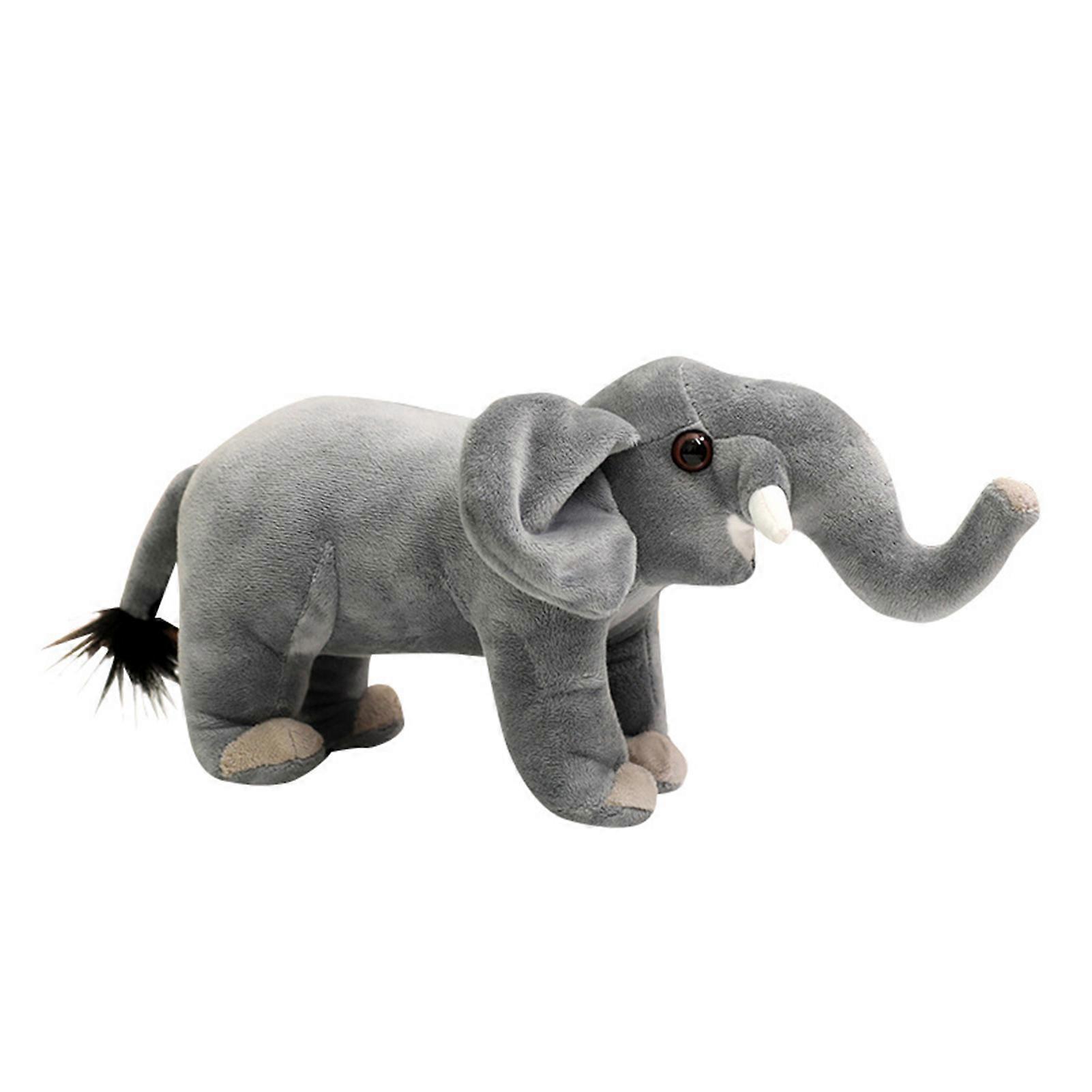 Plush Elephant Doll Stuffed Elephant Plushie Doll Simulated Elephant Plush Toy for Kids Christmas Birthday Gift Home Decoration