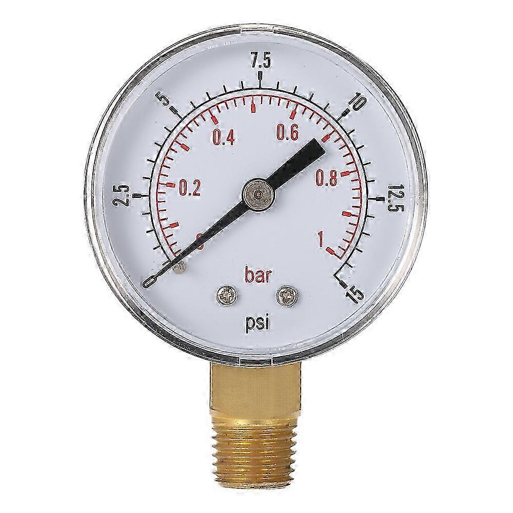 50mm 0 ~ 60psi 0 ~ 4bar تجمع تصفية ضغط المياه الطلب مقياس الضغط الهيدروليكي متر مقياس الضغط 1/4 "NPT الموضوع