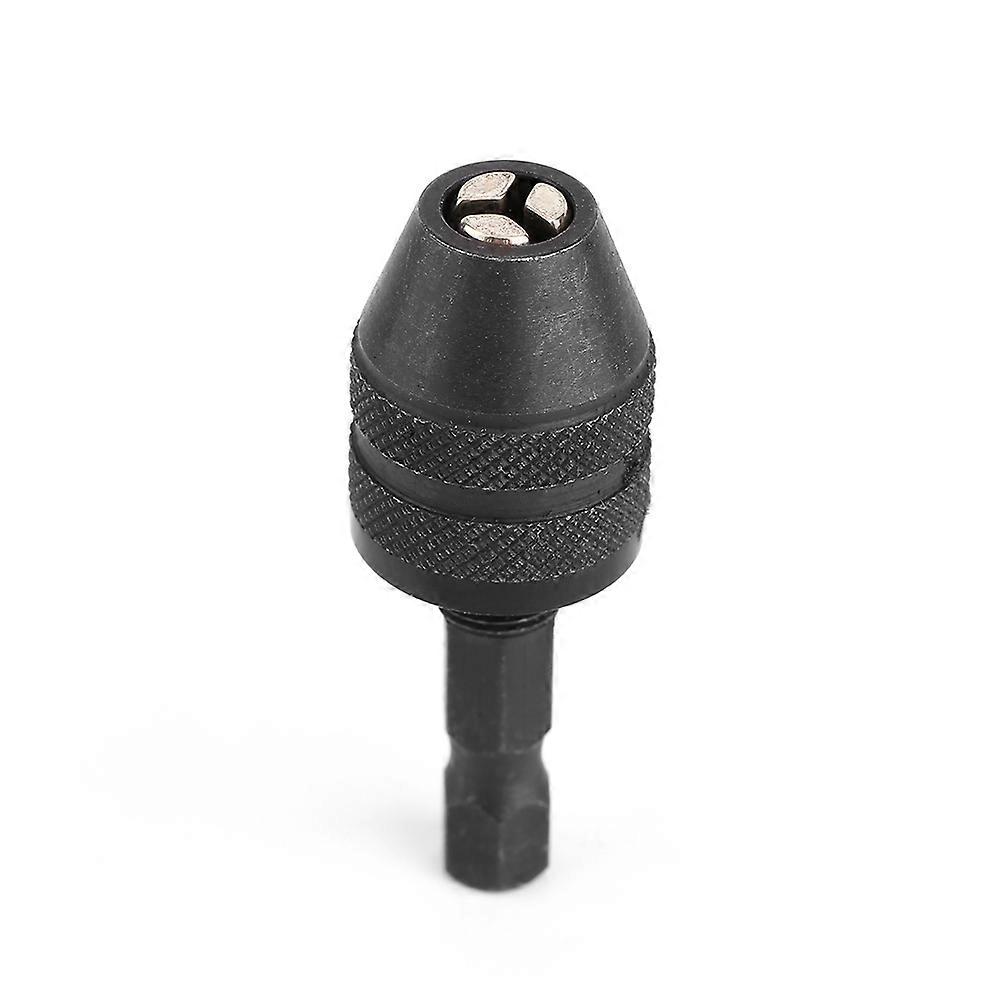 1/4in Keyless Drill Bit Chuck Hex Shank Adapter Converter Quick Change 0.3?3mm SG