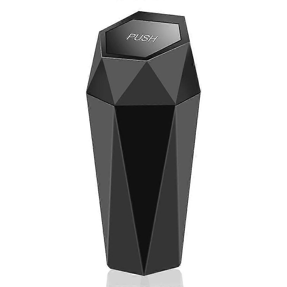 Oudew Car Trash Can With Lid Mini Washable Vehicle Trash Can Desktop Center Console Dustbin Garbage Organizer - Red