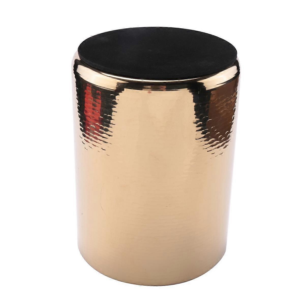 Stainless Steel Champagne Bucket Home Hammered Ice Wine Bucket KTV Wine Cooler Ice Square Bucket Be