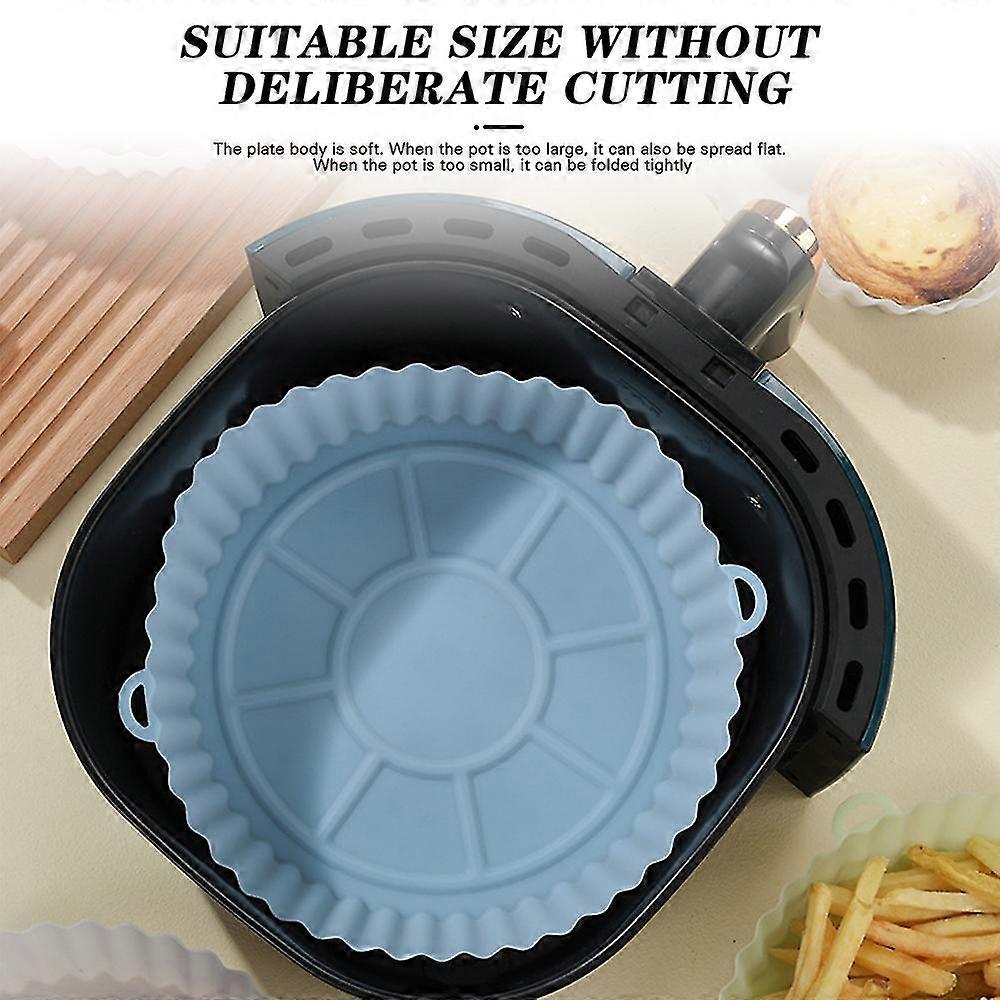 Air Fryer Silicone Pot Reusable Air Fryer Liner Multifunctional Oven Baking Tray