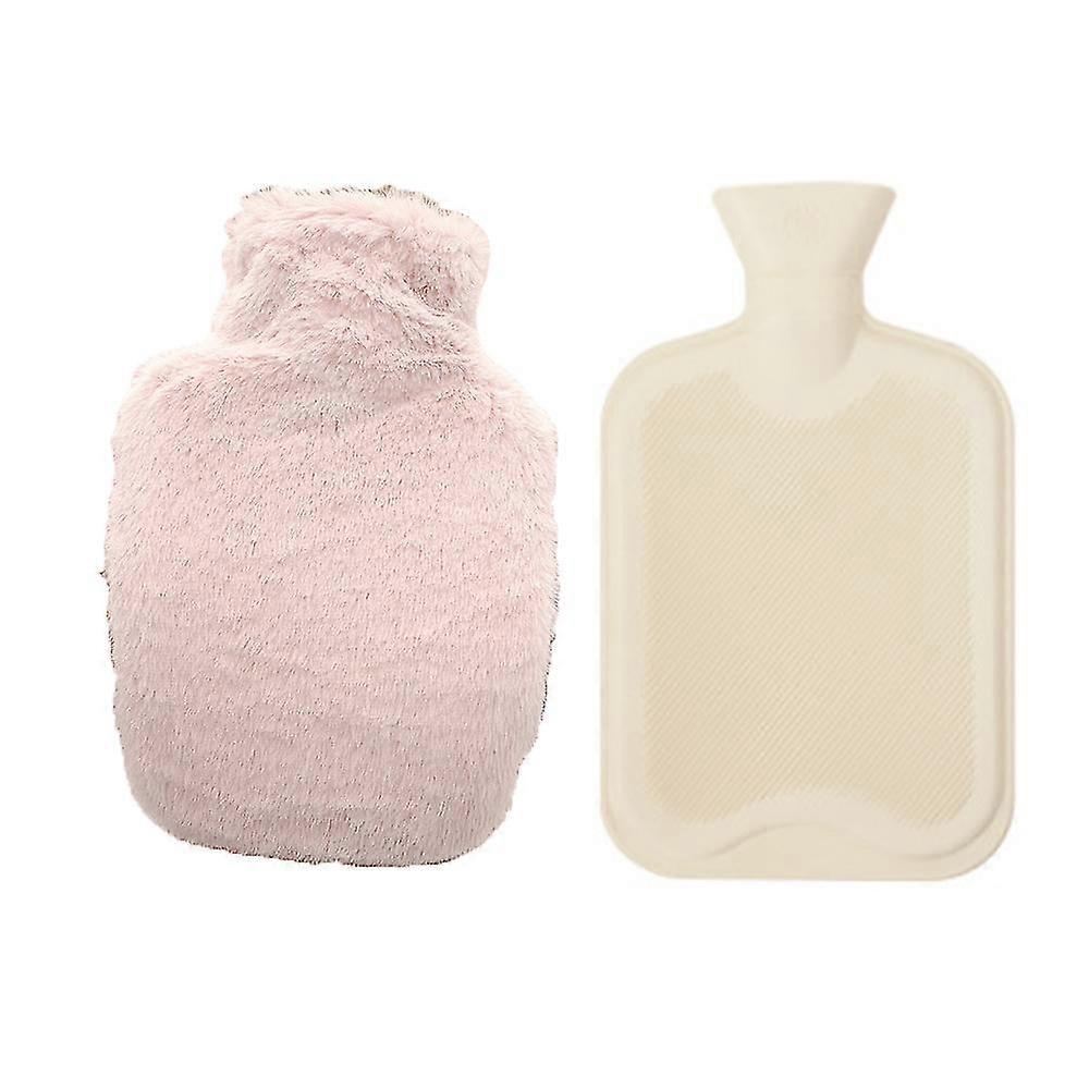 Hot Water Bottle Rubber (2 Liter) Hot Water Bag For Cramps, Pain Relief, Removable Bed Warmer