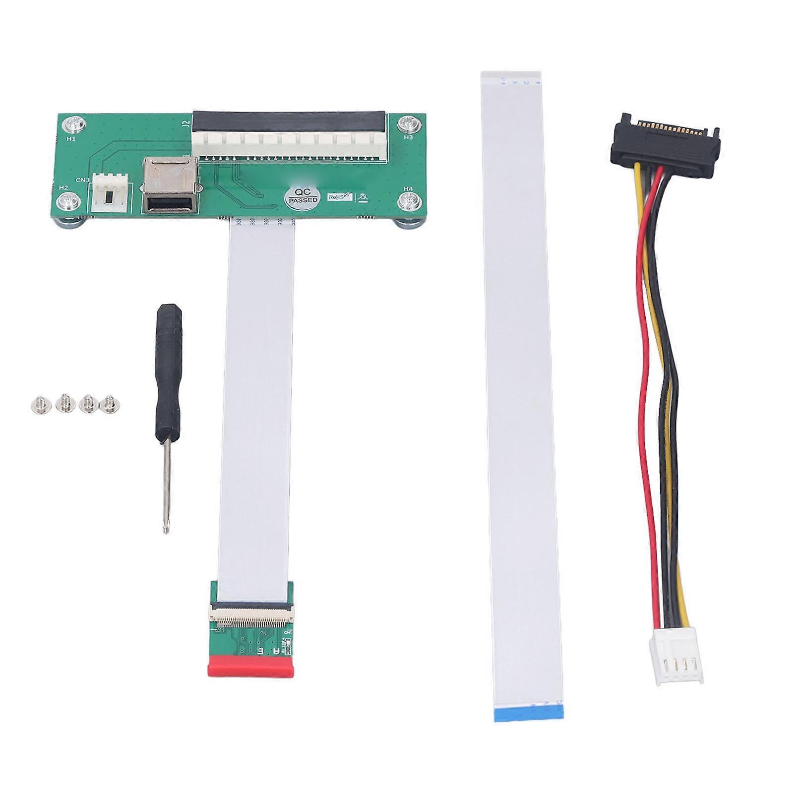 M.2 NGFF Key to PCIe 8X Extension Cable 2.5Gpbs Easy to Install Plug and Play M.2 Key A E to PCIe 8X Riser Cable