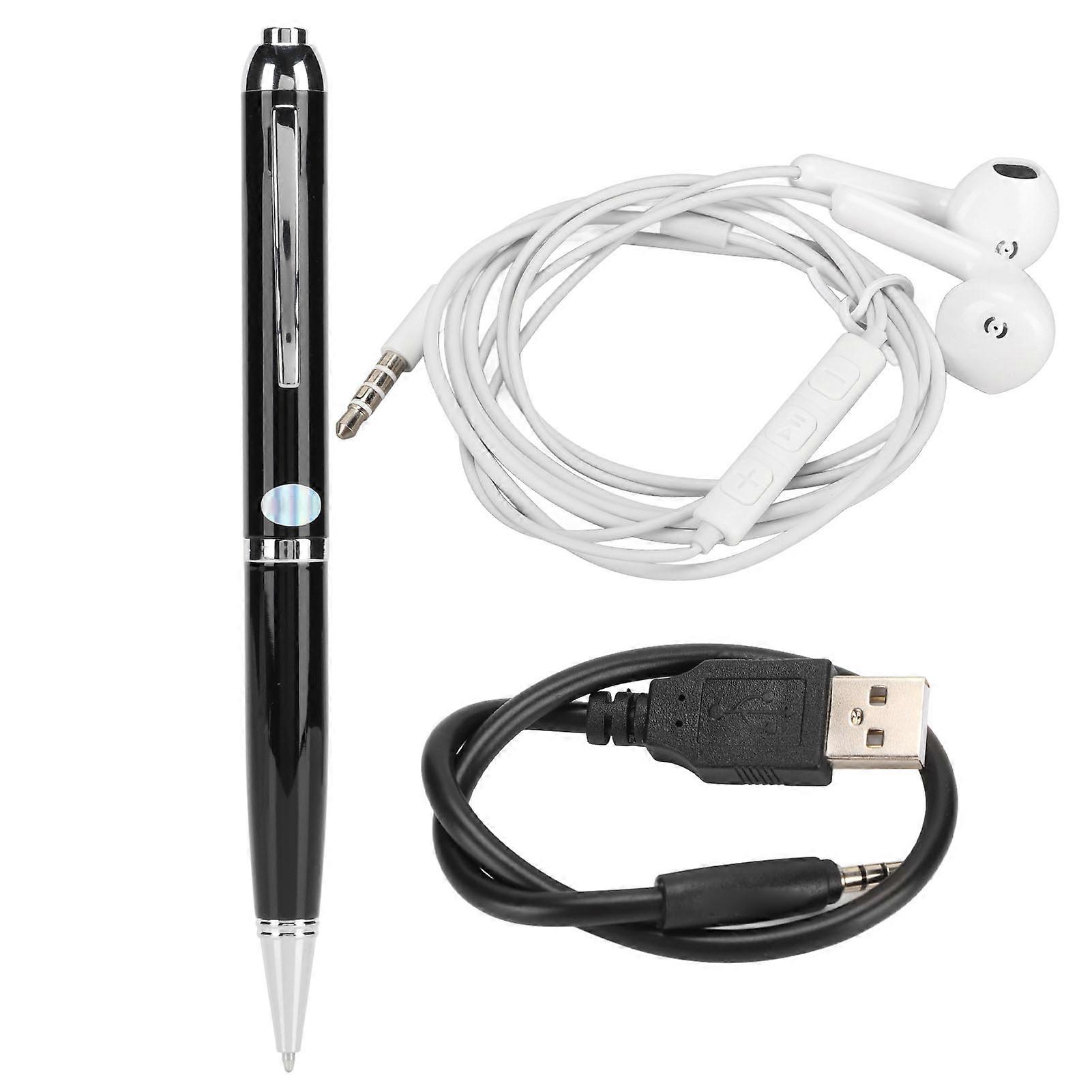 Digital Voice Recorder Pen AI Smart HD Noise Reduction One Click Start MP3 Voice Activated Recorder for Meeting Class
