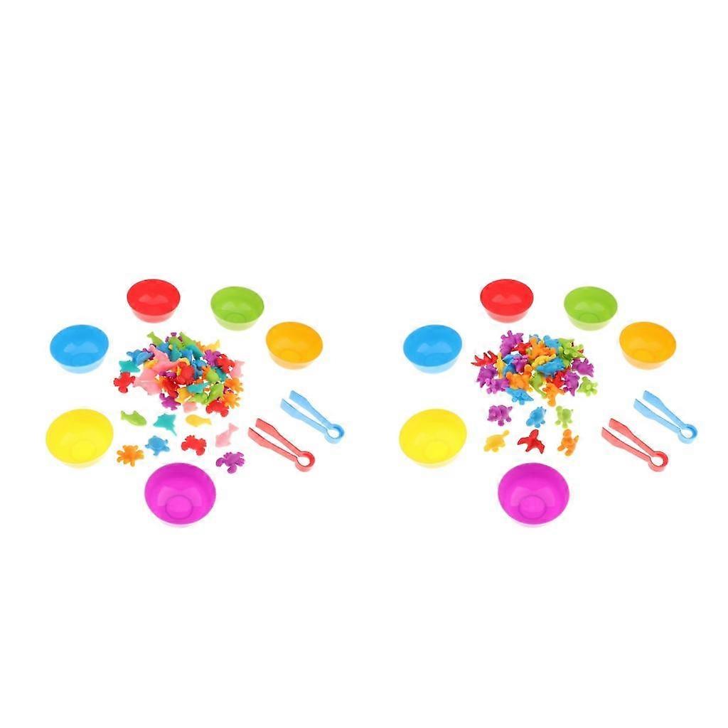 2 Set Counting Sorting Toys Cognition Kids Educational Toys