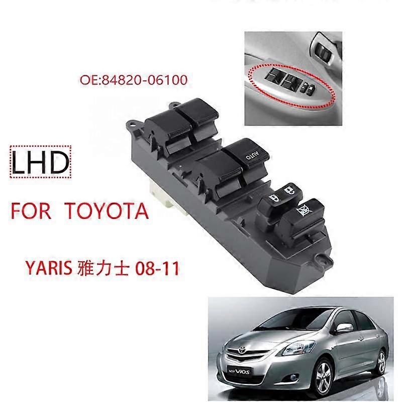 Compatible Yaris 2008 2009 2010 2011 Interruptor de ascensor Interruptor de ascensor de vidrio