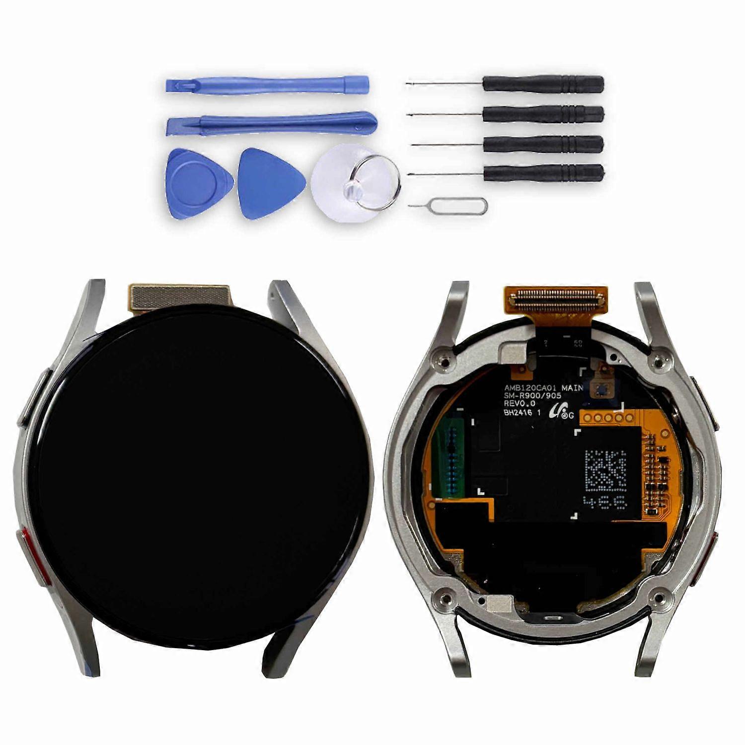 Samsung LCD Screen with Frame for Galaxy Watch FE 40mm GH97-30050B Spare Part Silver