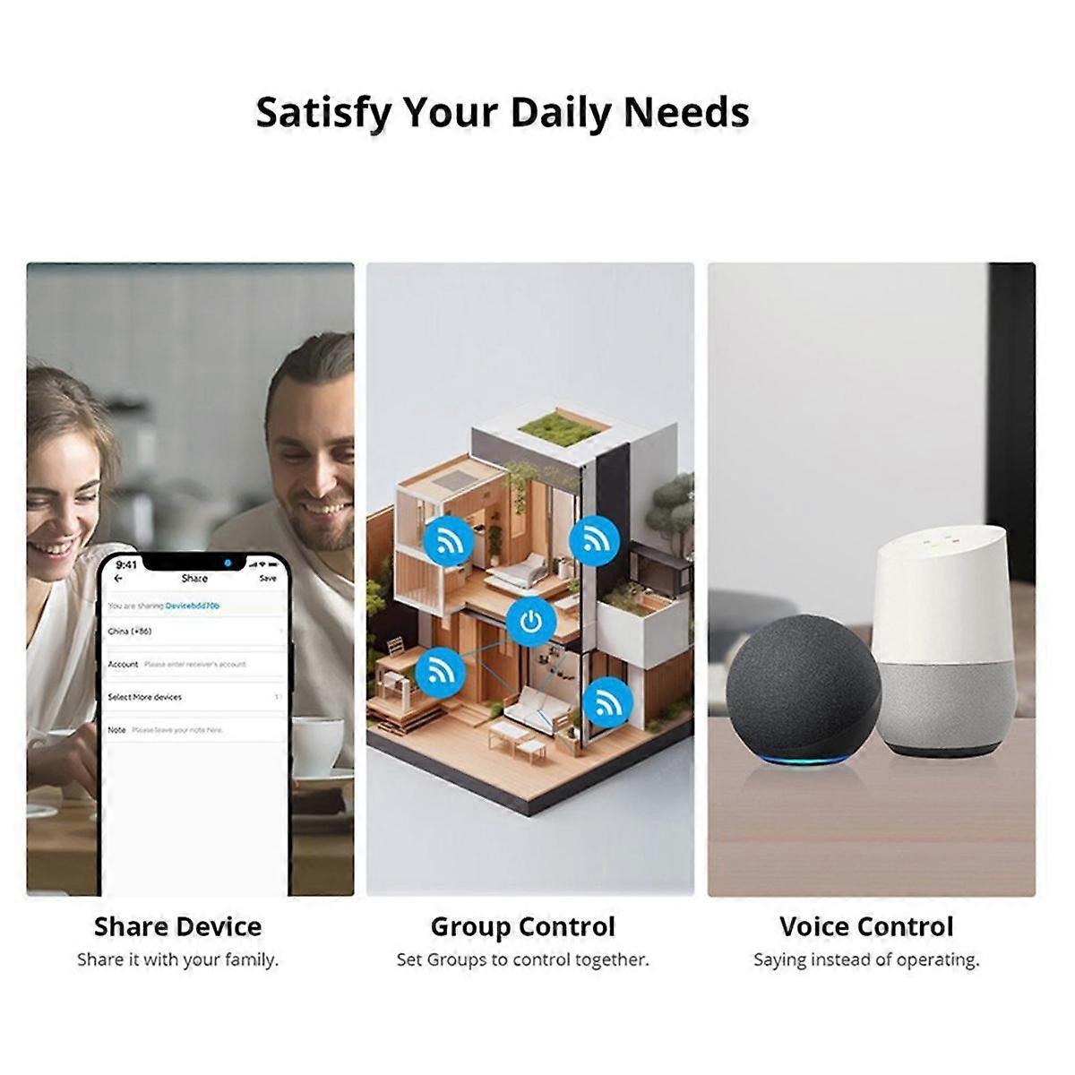 Basic R4 WiFi Smart Switch Remote Control Module Relay Module Via Work Compatible with Alexa, Home