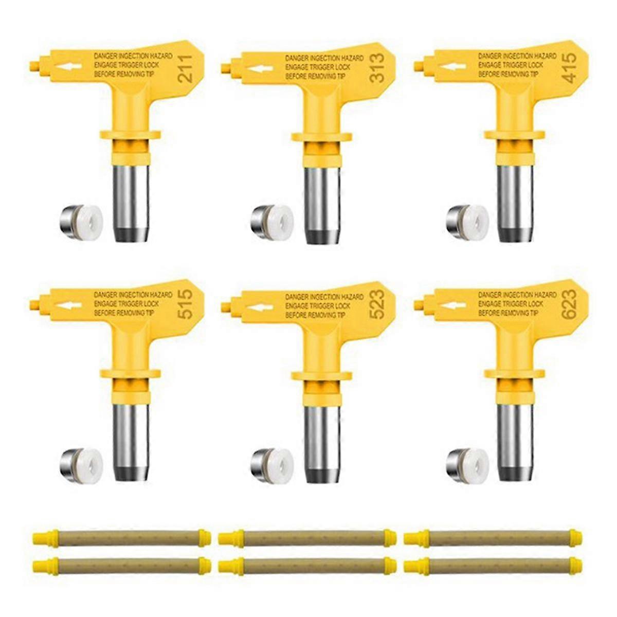 Airless Paint Nozzles and Filters Set Spraying Machine Tips Airless Paint Sprayer Nozzle Filter Spraying Accessory