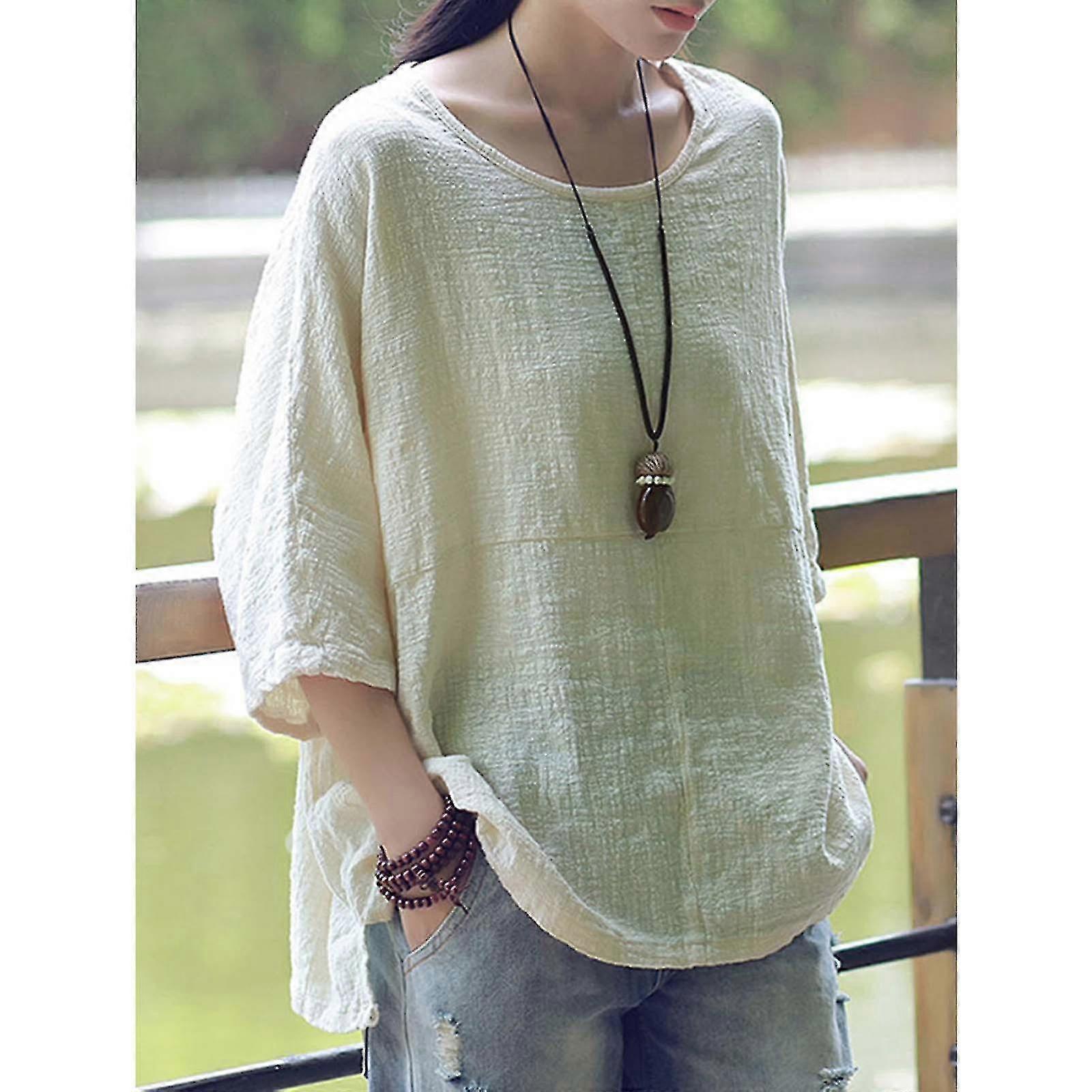 Donna Tunic Top Camicetta T-shirt-3