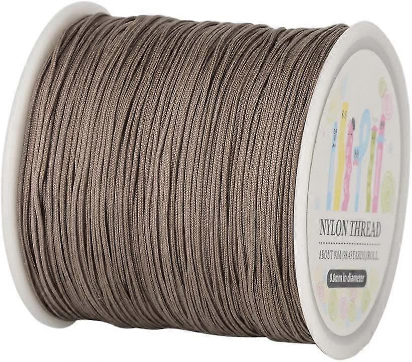 100 Yards 0.8mm Nylon Beading String, Chinese Knotting Cord Nylon Kumihimo Macrame Thread Braided Lift Shade Cord for Blind Shade Mini Blind Cord Repl