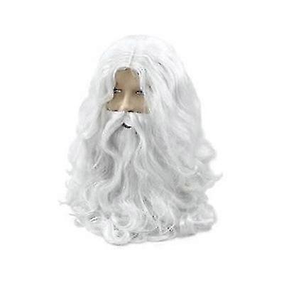 Wizard Wig & Beard Set Noël Party Accessoires pour cheveux