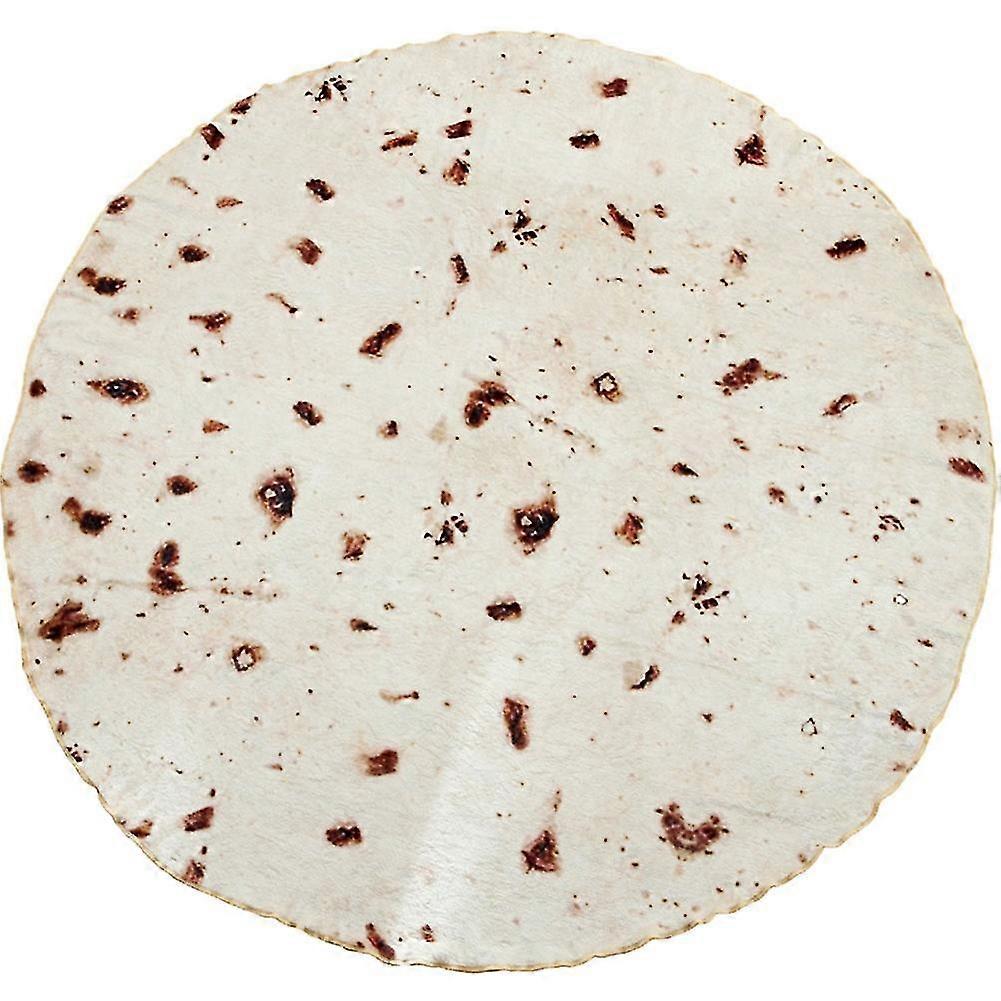 Novelty Soft Flannel Burrito Pattern Blanket