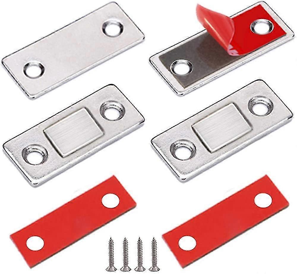 Magnetic Latch Is Ultra-thin, Suitable For Sliding Door Drawer Magnetic Wardrobe (2 Pieces)