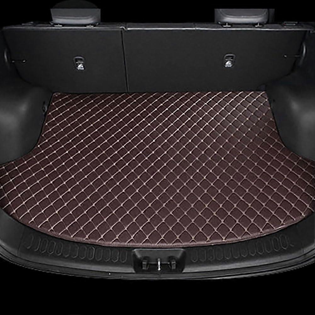 Compatible BeautifulCar Leather Boot Liner Mats For MERCE S Class Petrol 4 doors 2006-2009 without refrigerator, Non-Slip Tailored Rear Trunk Mat Prot