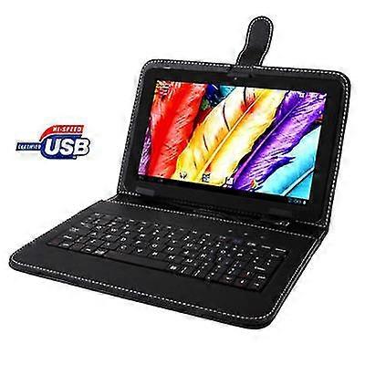Bluetooth Keyboard PU Case for 9.0 Inch Tablet PC