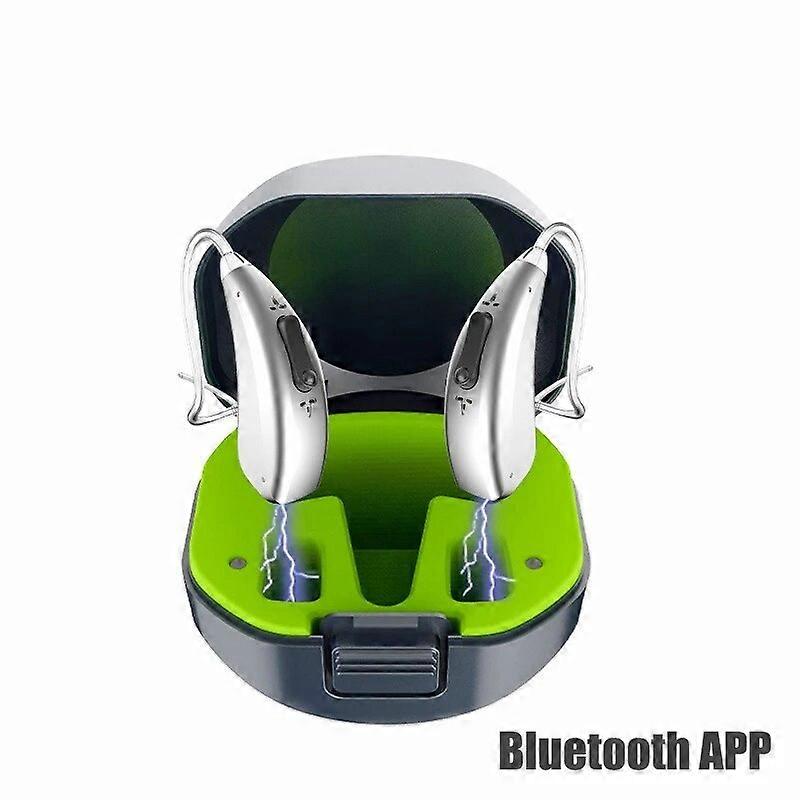 2023 بلوتوث السمع ELHearing شاحن بطارية ليثيوم قابل لإعادة الشحن قابل للبرمجة رقمي صغير محمول شحن Ase Ear