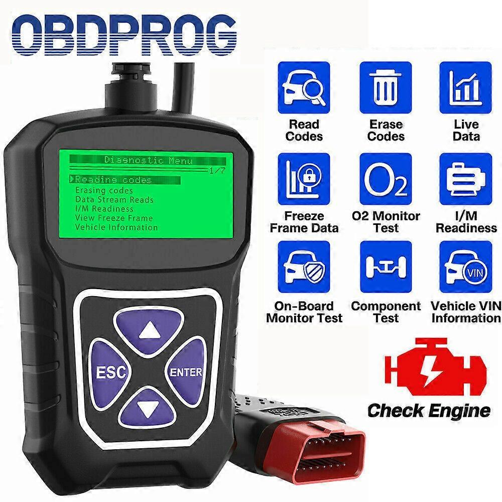 OBDPROG MT100 OBD2 Automotive Scanner Code Reader EOBD Engine Check Car Diagnostic Tool PK ElM327