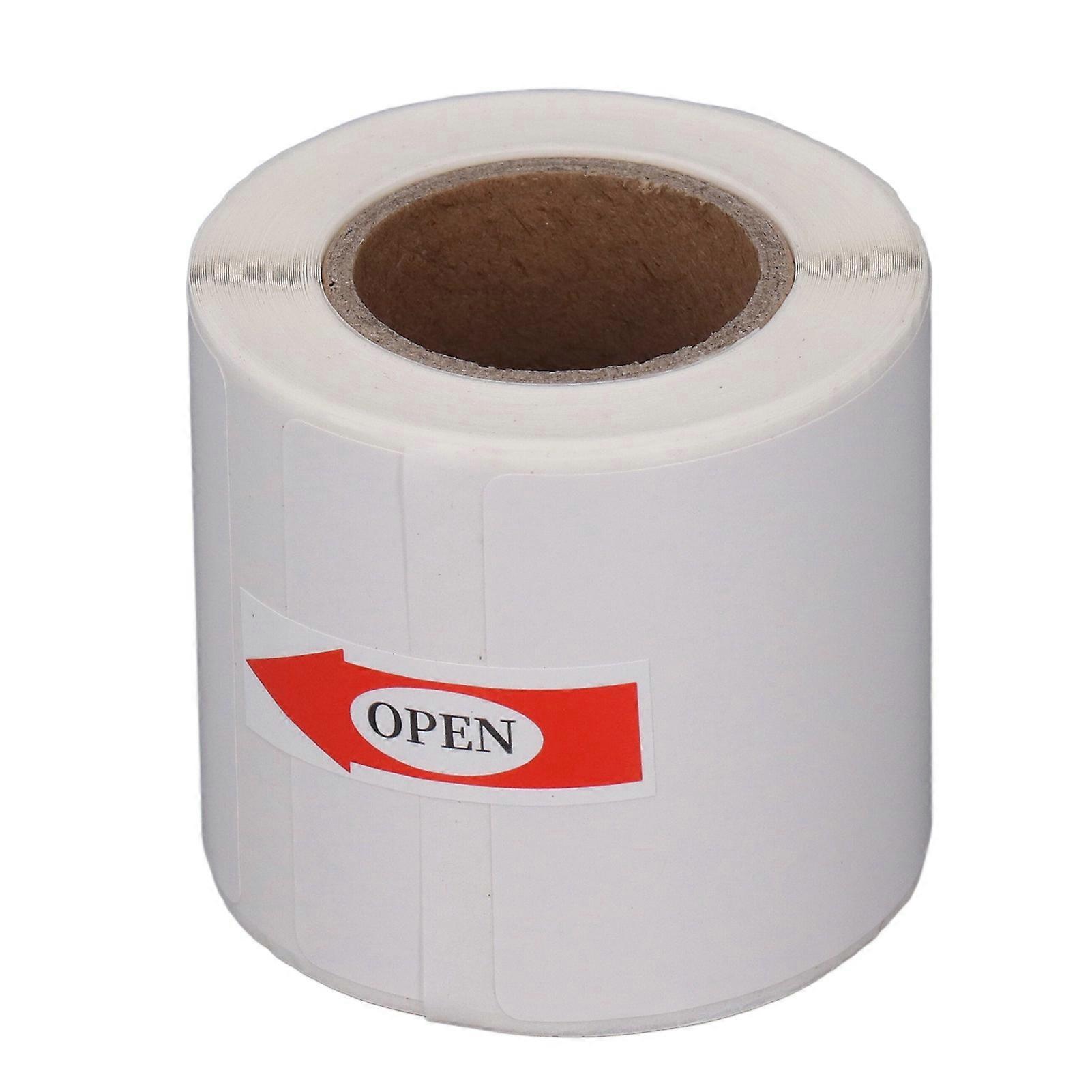 Thermal Paper Roll Waterproof White Easy Writing Inkless Print Paper with Back Adhesive 40x60mm 125 Sheet
