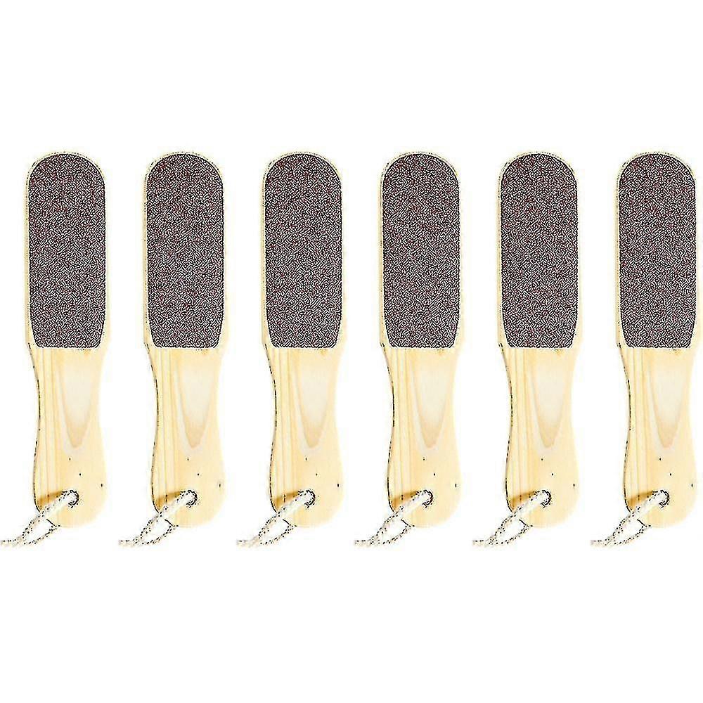 2sided Foot File Wood Professional Callus File6pcs