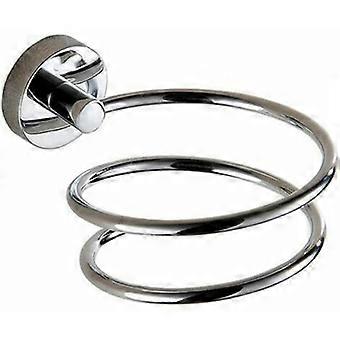 Hårtørrer Holder Hårtørrer Holder Aluminium vægmonteret spiral hårtørrer Fjederbeslag Rustfrit stål