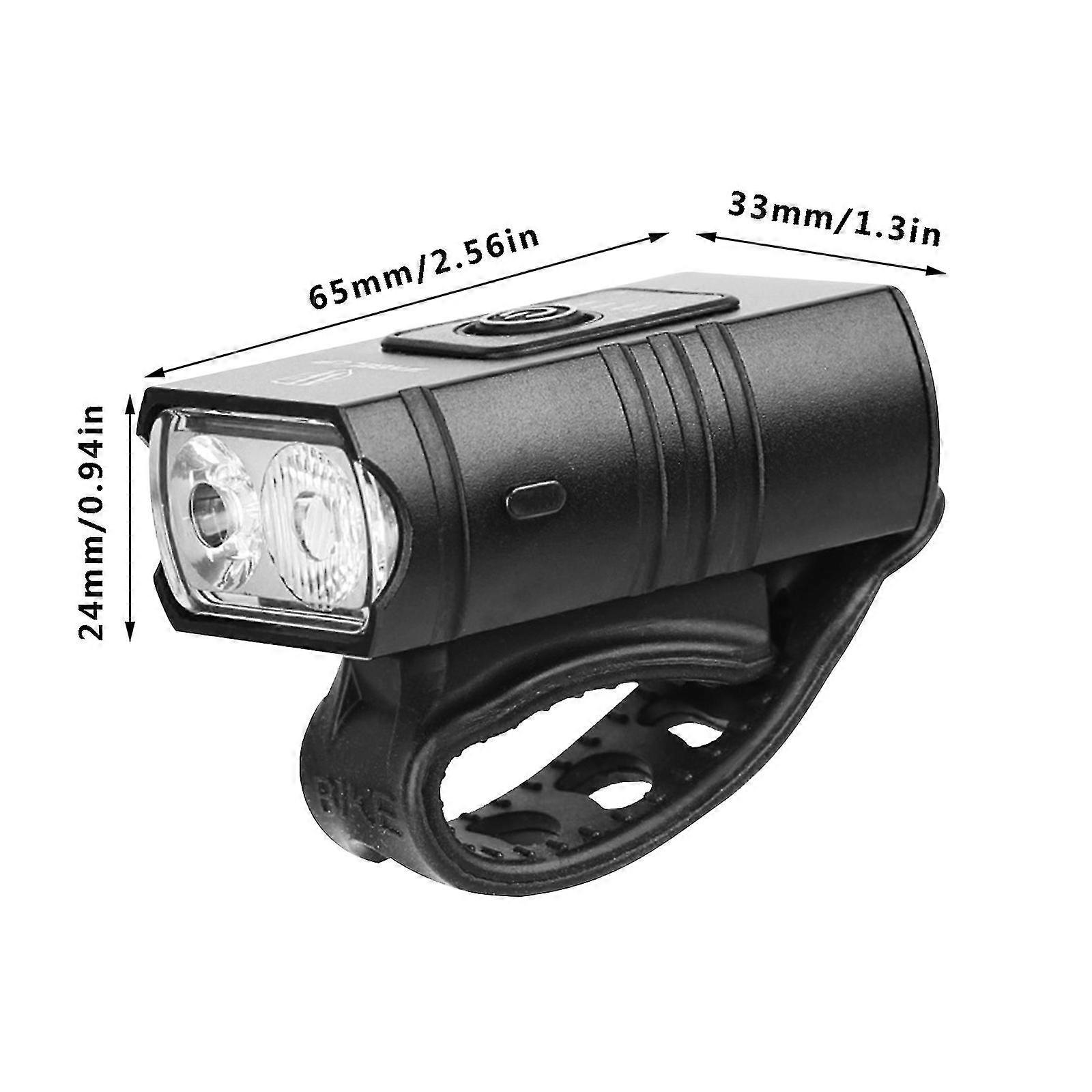 Aluminum Alloy High-brightness Bicycle Light Usb Charging Headlight