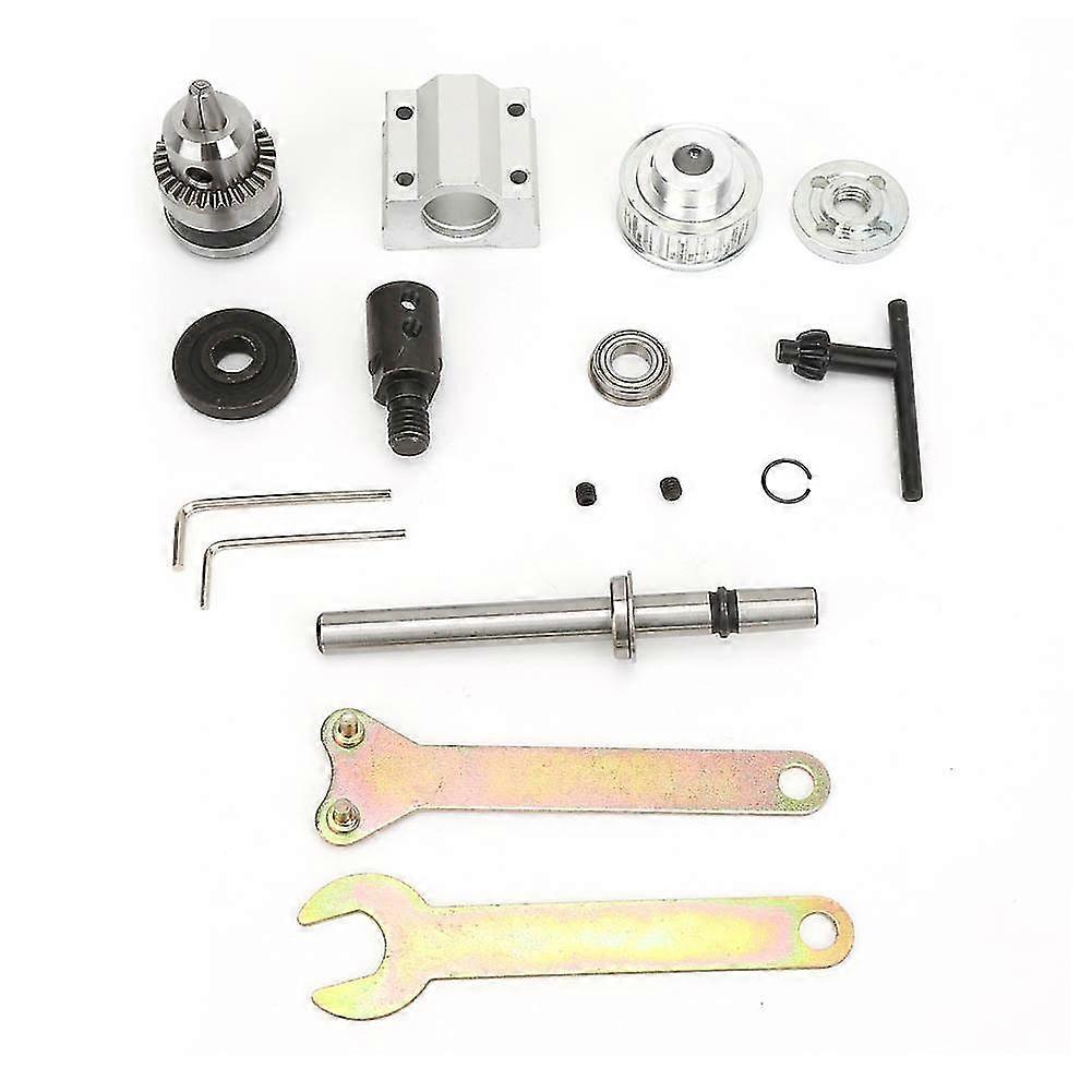 Unpowered Spindle Assembly B10 Drill Chuck M10 Shaft Sleeve for DIY Woodworking Bench Drill and Mill