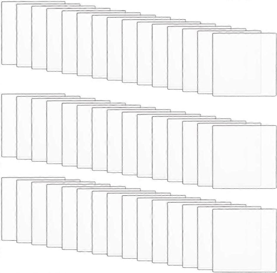 50Pcs Transparent Acrylic Action Figure Display Bases Square Clear Display Base: 2.5x2.5x0.2cm