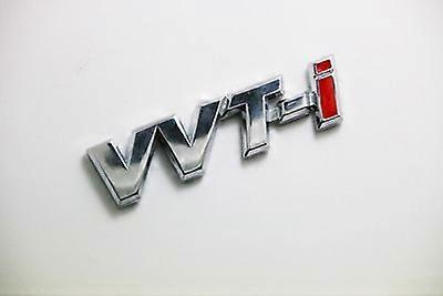 1X 3D Metal VVT-i VVTi Chrome Car Fender Sticker Side Emblem Badge for TOYOTA Camry COROLLA YARiS Ralink REIZ CROWN car styling