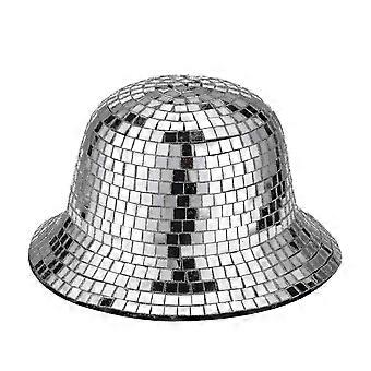 Disco Ball Hat White Sequin Hat Disco Ball Festival Visor Disco Party Hat Decoration
