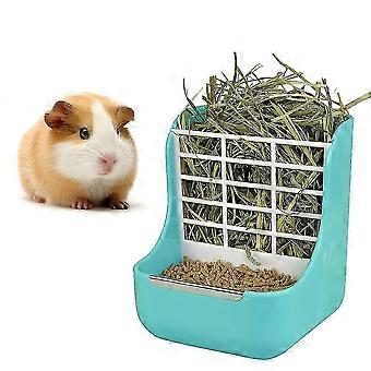 Kaninmatare, marsvin hömatare, marsvin hömatare, marsvin hömatare, plast chinchilla matningsslinga (blå)