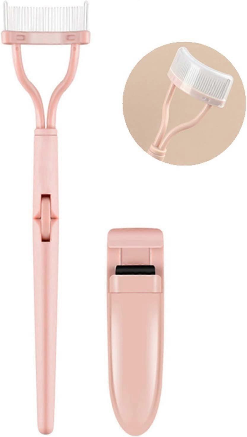 Eyelash Curler Lash Lifting Comb Eyelash Comb with Stainless Eyebrow Brush Separator Comb