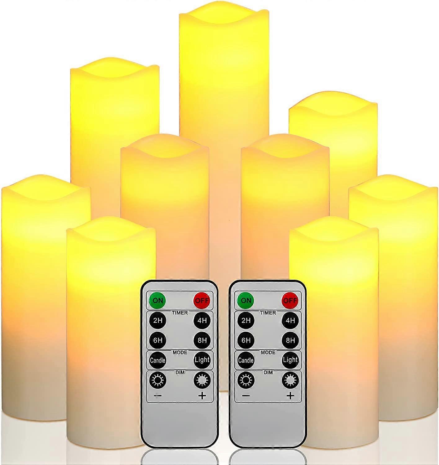 9 Pcs Flameless LED Candles