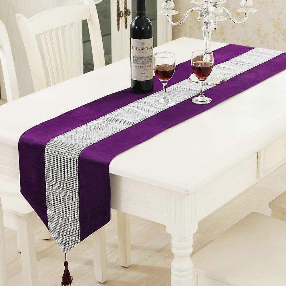 Christmas Velvet Diamante Table Runner