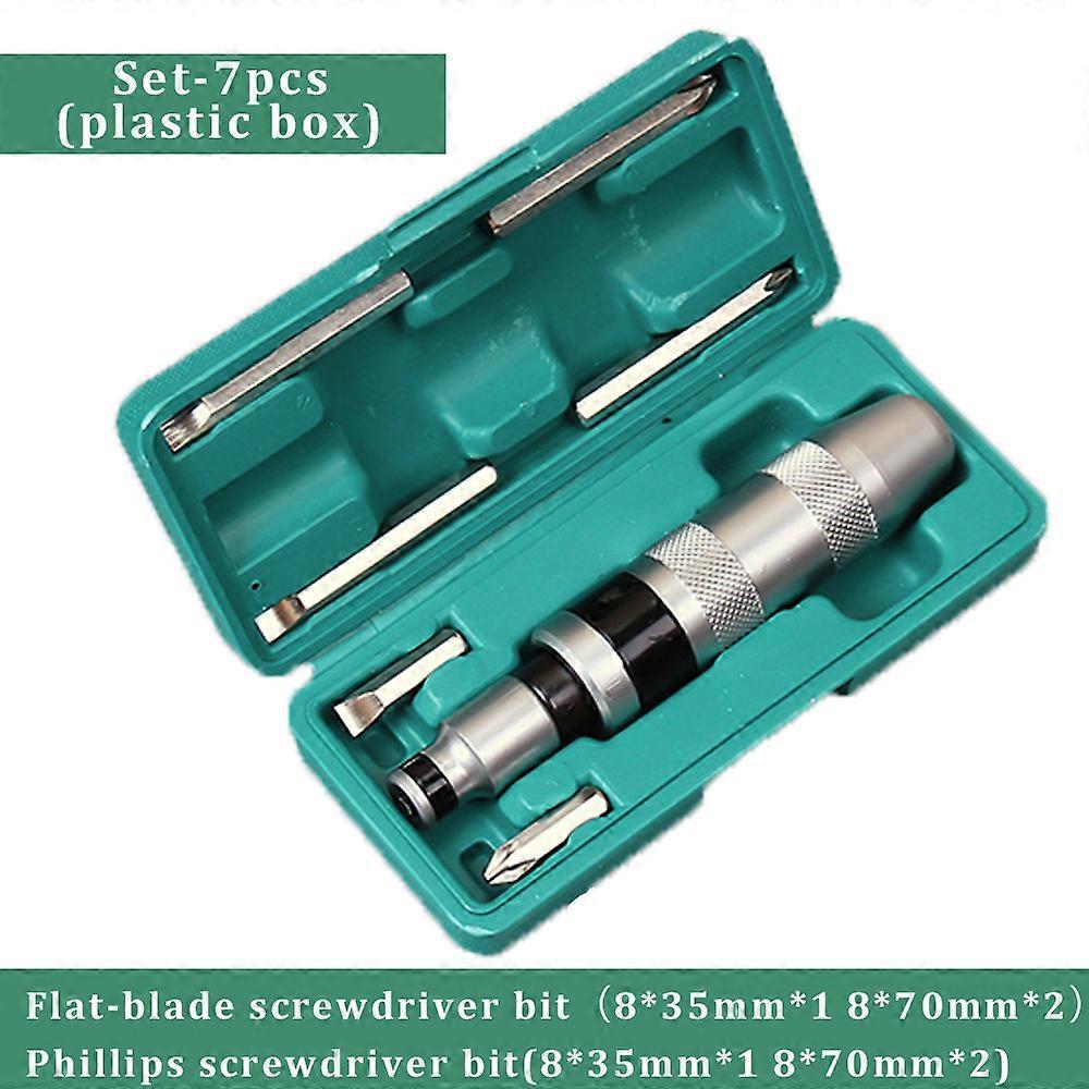 Professional Portable Manual Screwdriver 7/13 Head Impact Screwdriver Multi-function Tool With Non-slip Handle