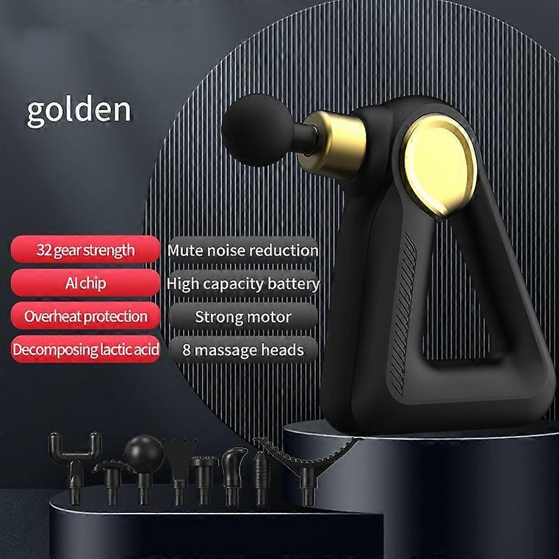 Fascia Gun 32 Levels Massager Gun LCD Display Electric Massager Deep Tissue Muscle Neck Body Back Relaxation Fitness Pain Relief